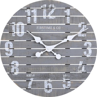 Farmhouse Shiplap Wall Clock