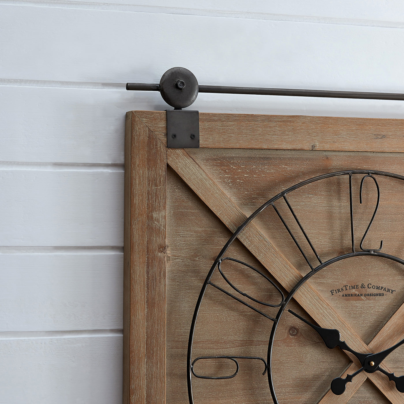 Farmstead Barn Door Wall Clock