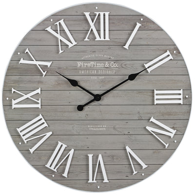 Emmett Shiplap Wall Clock