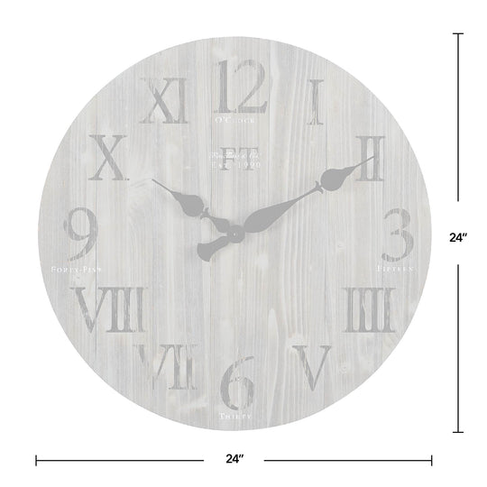 Rustic Barn Wood Wall Clock