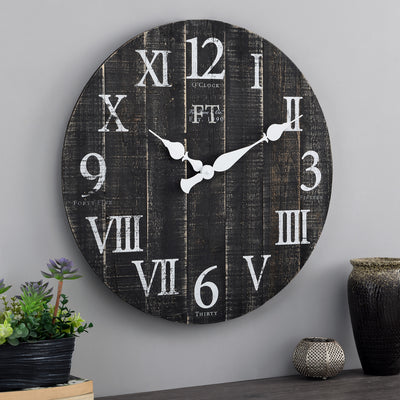 Rustic Barn Wood Wall Clock