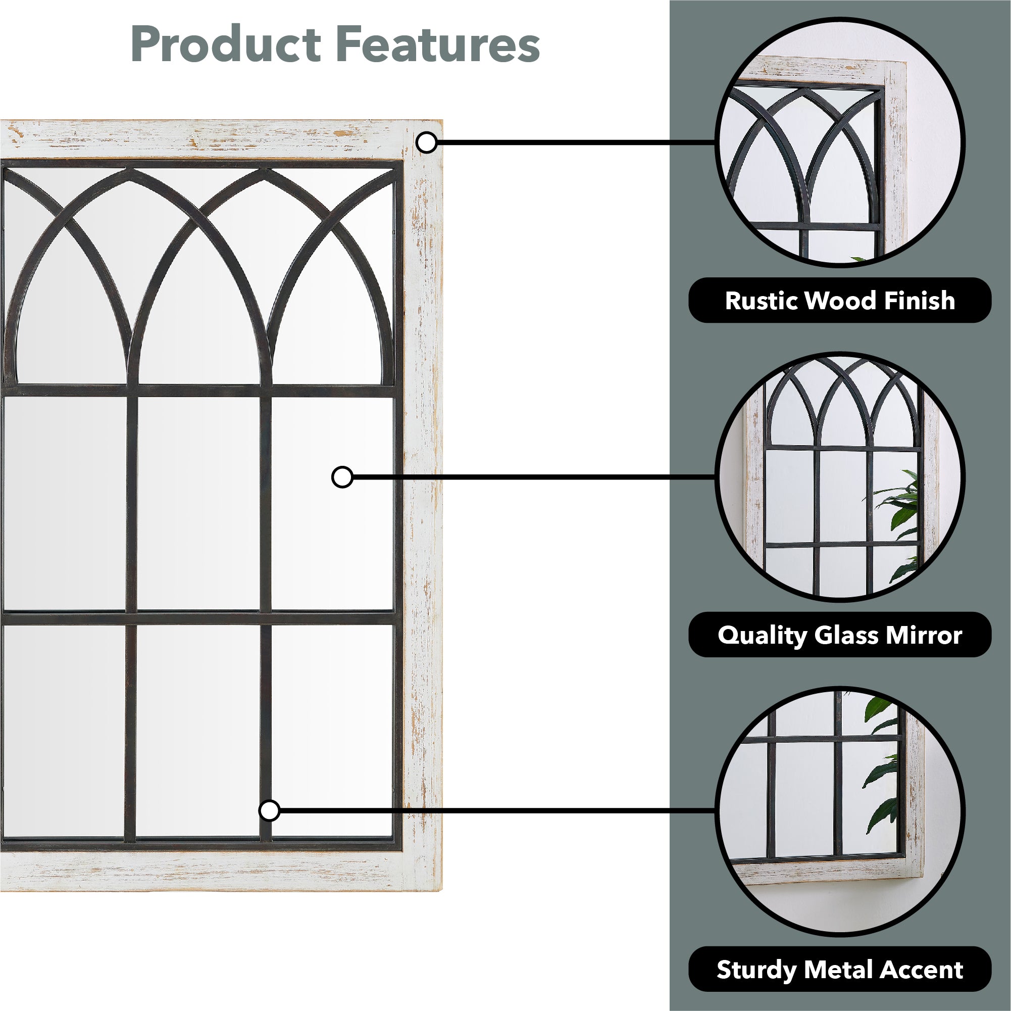 Grandview Arch Wall Mirror