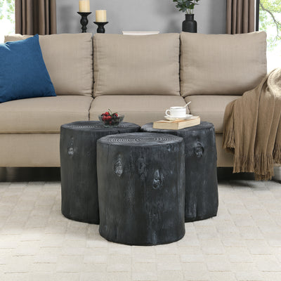 Arbor Log Outdoor End Table
