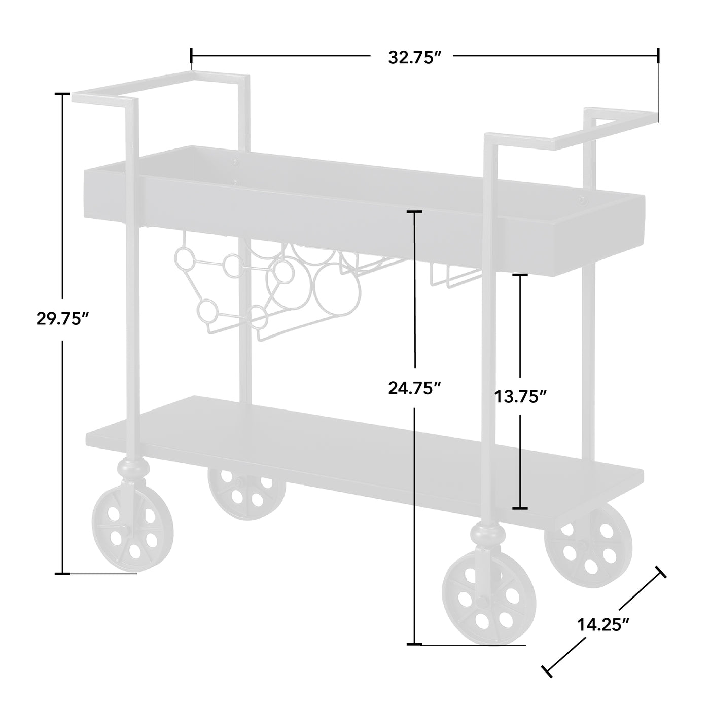 Factory Row Bar Cart