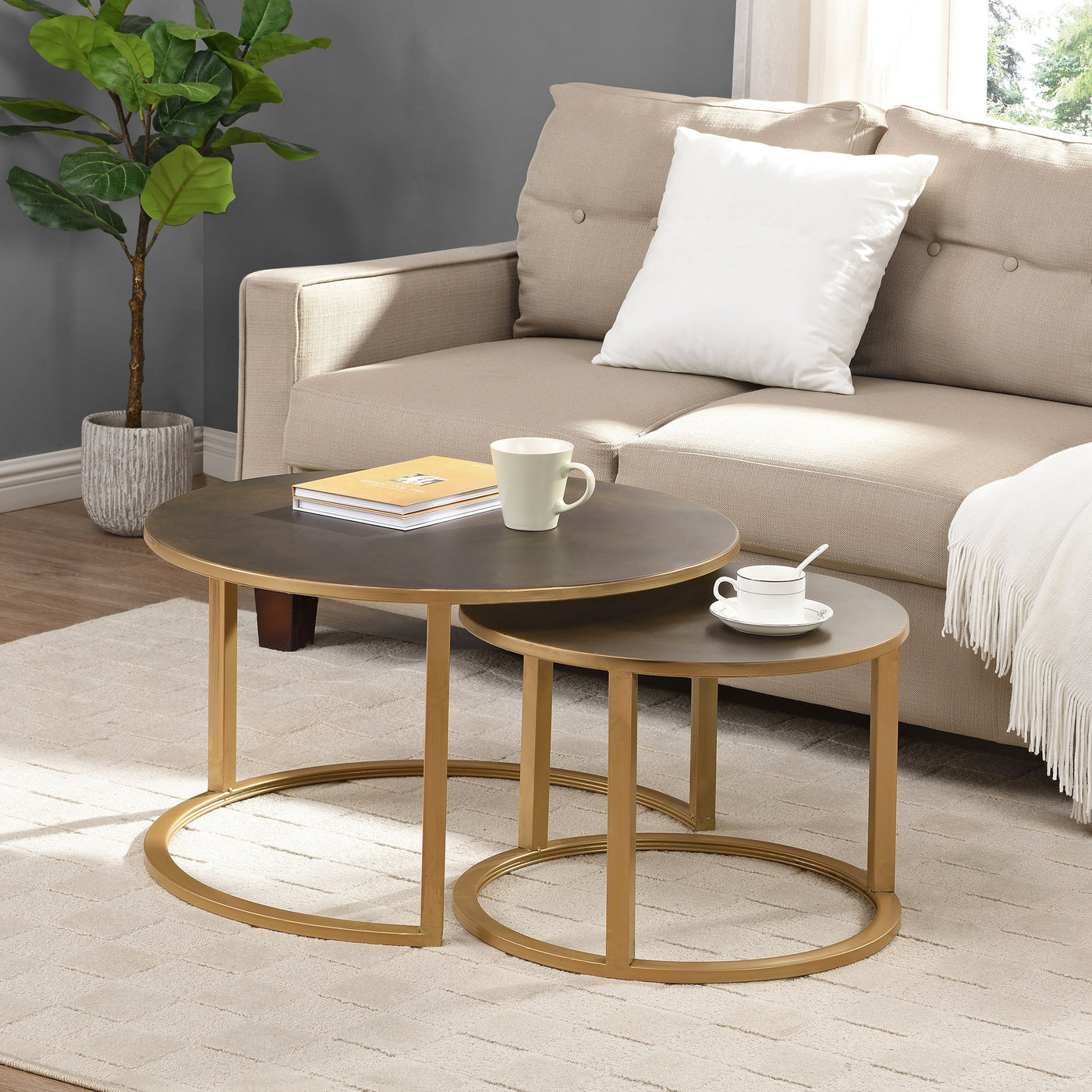Hayes Nesting Coffee Table 2-Piece Set