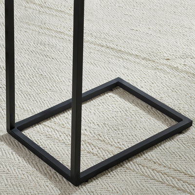 Natural And Black Eli C End Table