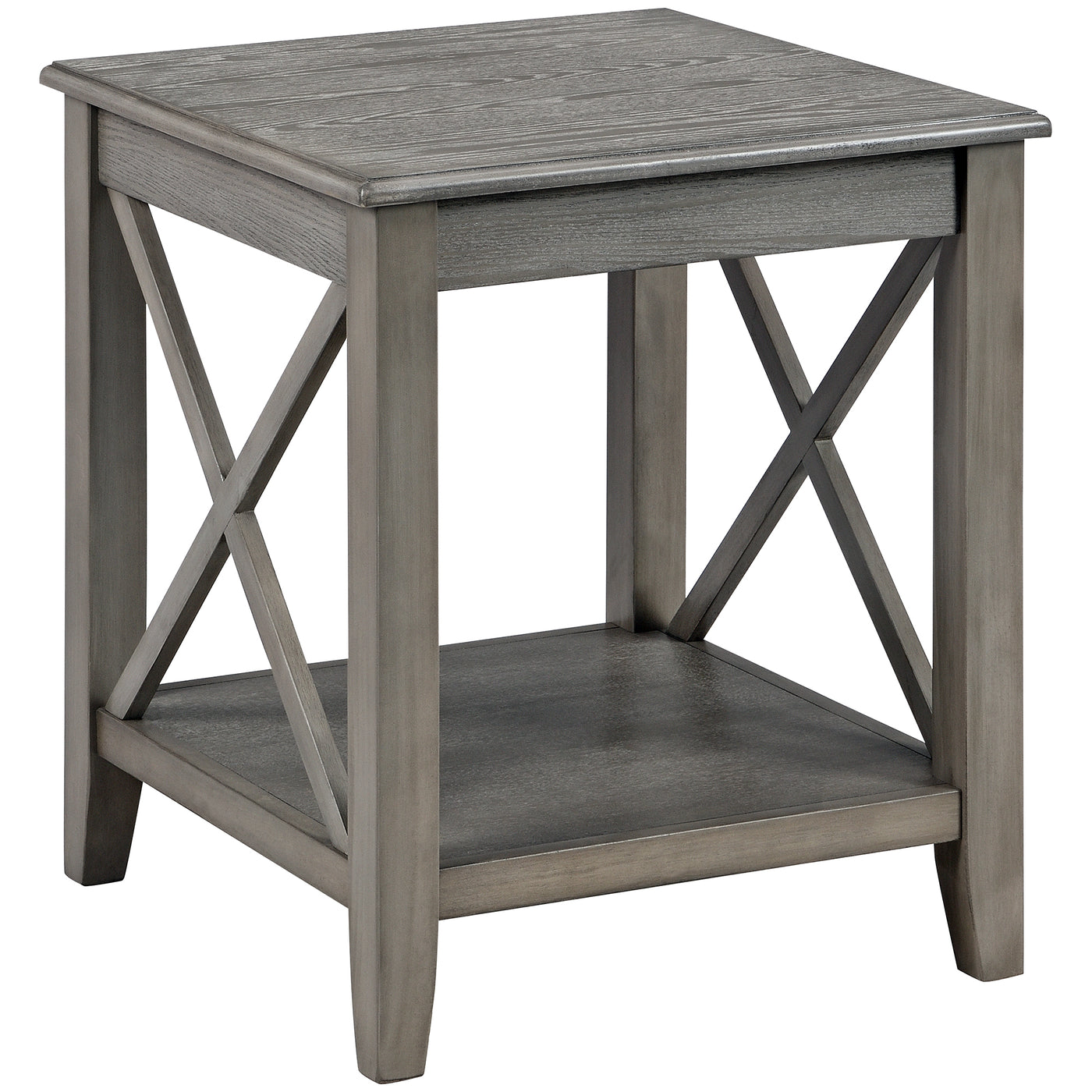 FirsTime & Co. Gray Ashbrook End Table, Farmhouse Style, Made of Wood