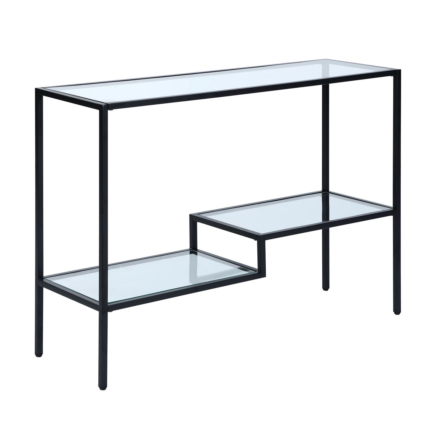 FirsTime & Co. Black Kaylee Console Table, Glam Style, Made of Metal