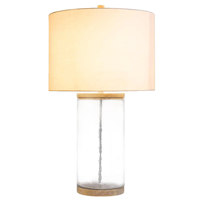 FirsTime & Co. Natural Kendall Glass Table Lamp, Farmhouse Style, Made of Glass
