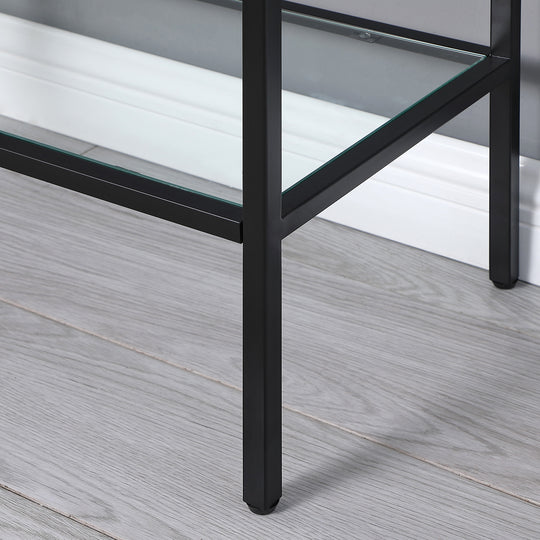 FirsTime & Co. Black Kaylee Console Table, Glam Style, Made of Metal