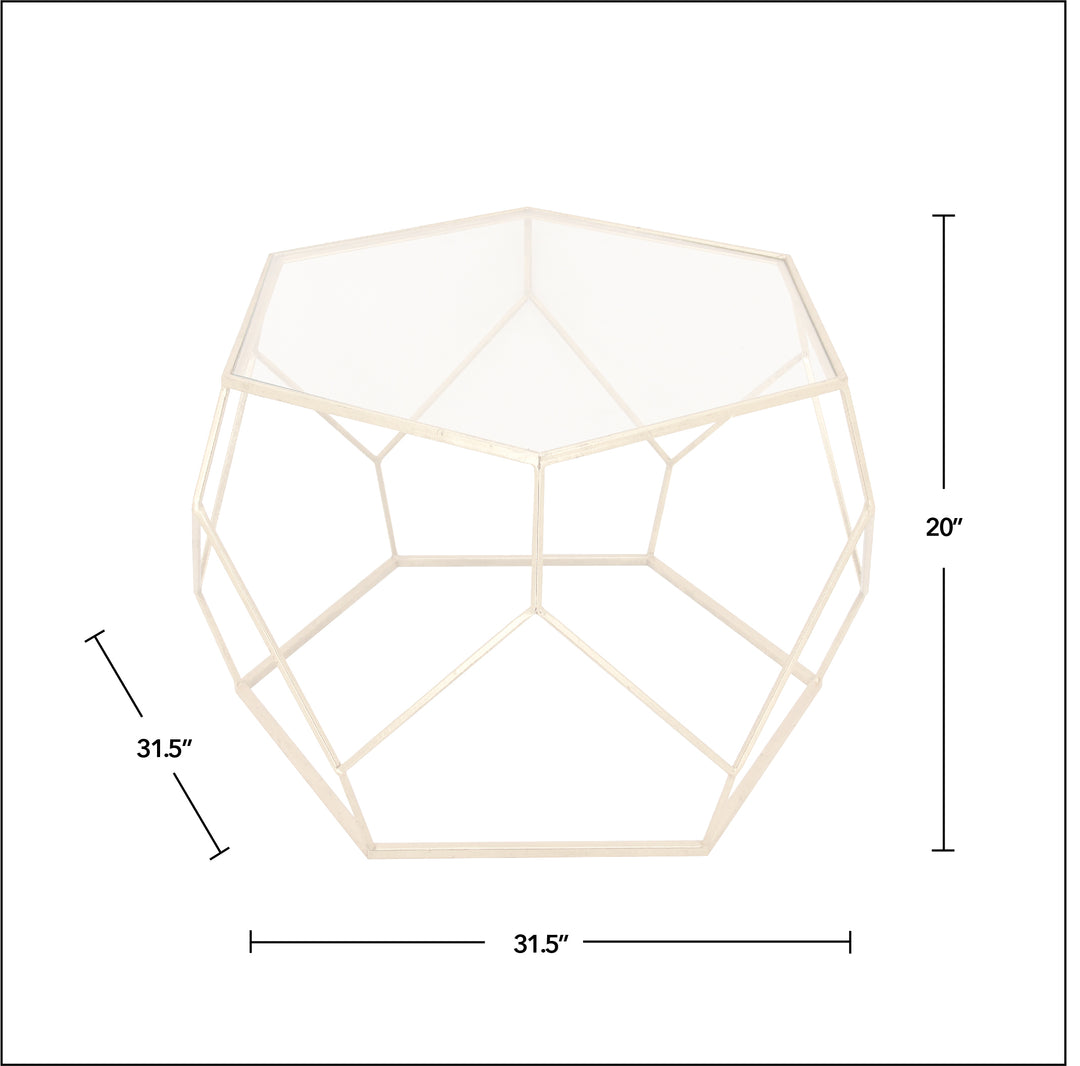 Geometric Glam Coffee Table