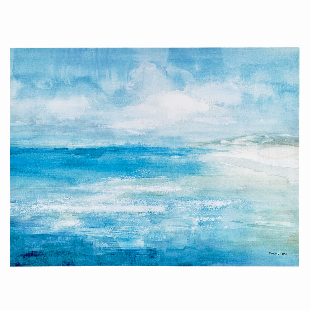 FirsTime & Co. Blue Bayview Horizon Canvas Wall Art, Coastal Style, Made of Canvas