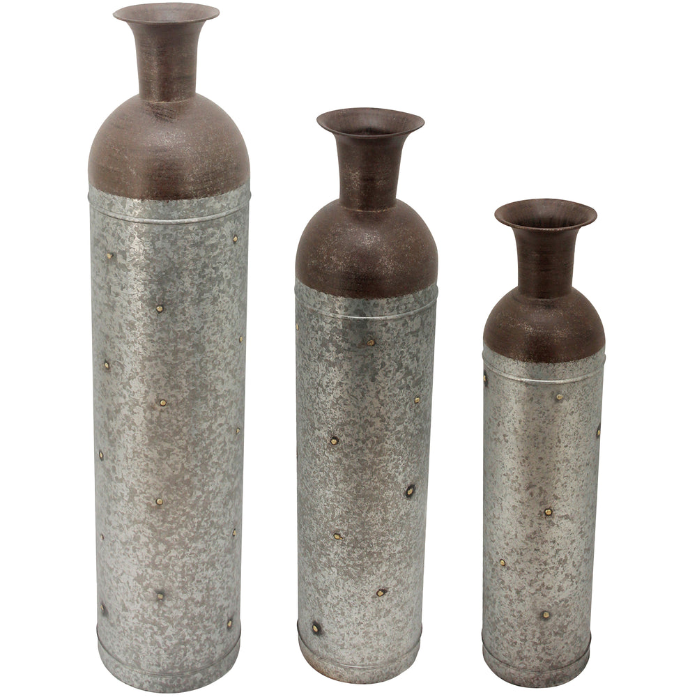 FirsTime & Co. Silver Barnyard Lane Vase 3-Piece Set