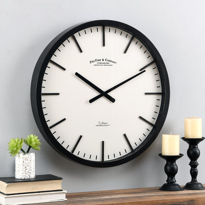 FirsTime & Co. Bronze Conrad Whisper Wall Clock, Modern Style, Made of Plastic