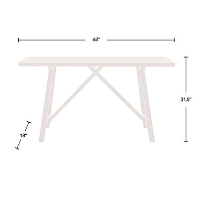 FirsTime & Co. Natural Sheppard Trestle Desk, Farmhouse Style, Made of Wood