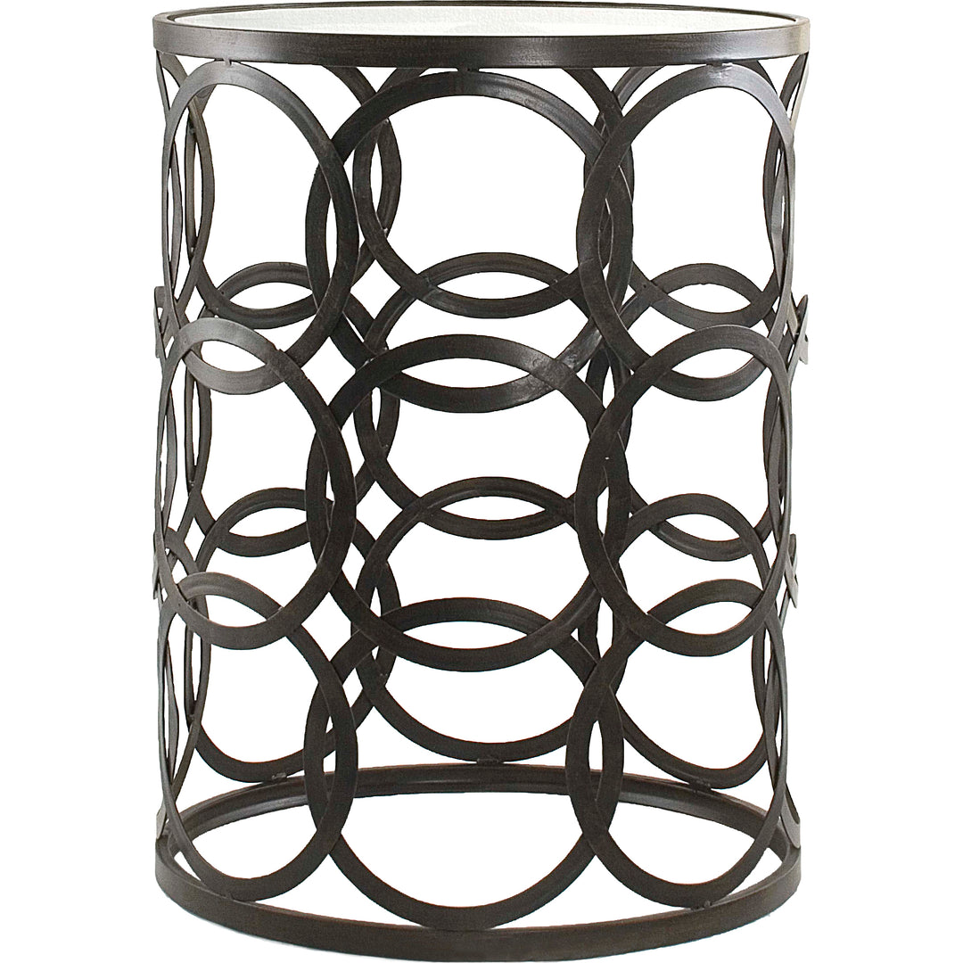 FirsTime & Co. Bronze Interlocking Circles End Table