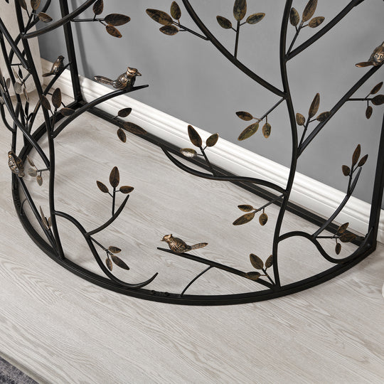 FirsTime & Co. Bronze Wren And Branches Console Table, Farmhouse Style, Made of Metal