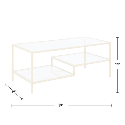 FirsTime & Co. Gold Alexander Coffee Table, Glam Style, Made of Metal