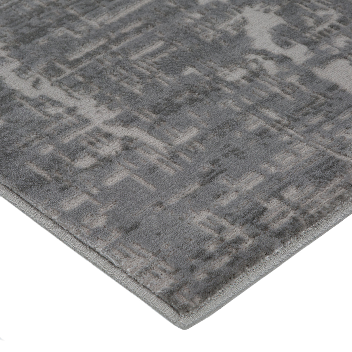 FirsTime & Co. Gray Atmosphere Abstract Area Rug, Contemporary Style, Made of Polyester and Polypropylene Blend
