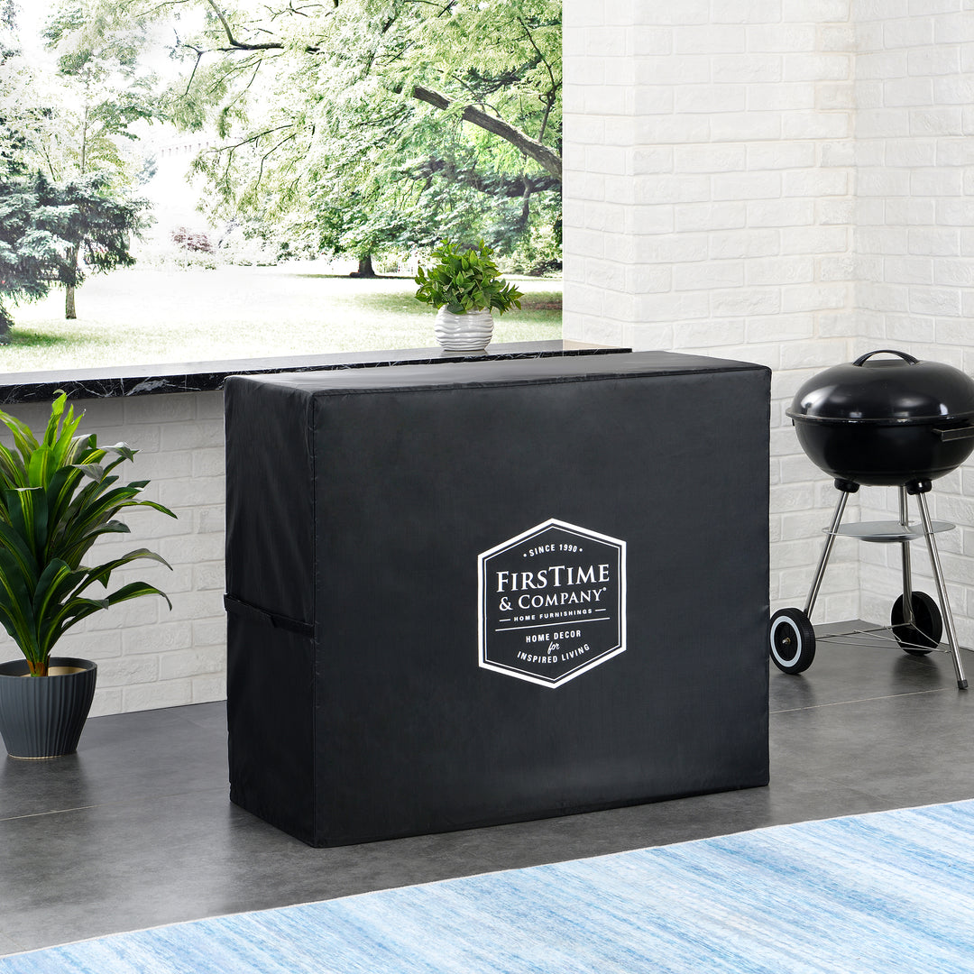Black Davidson Outdoor Grill Cart Cover