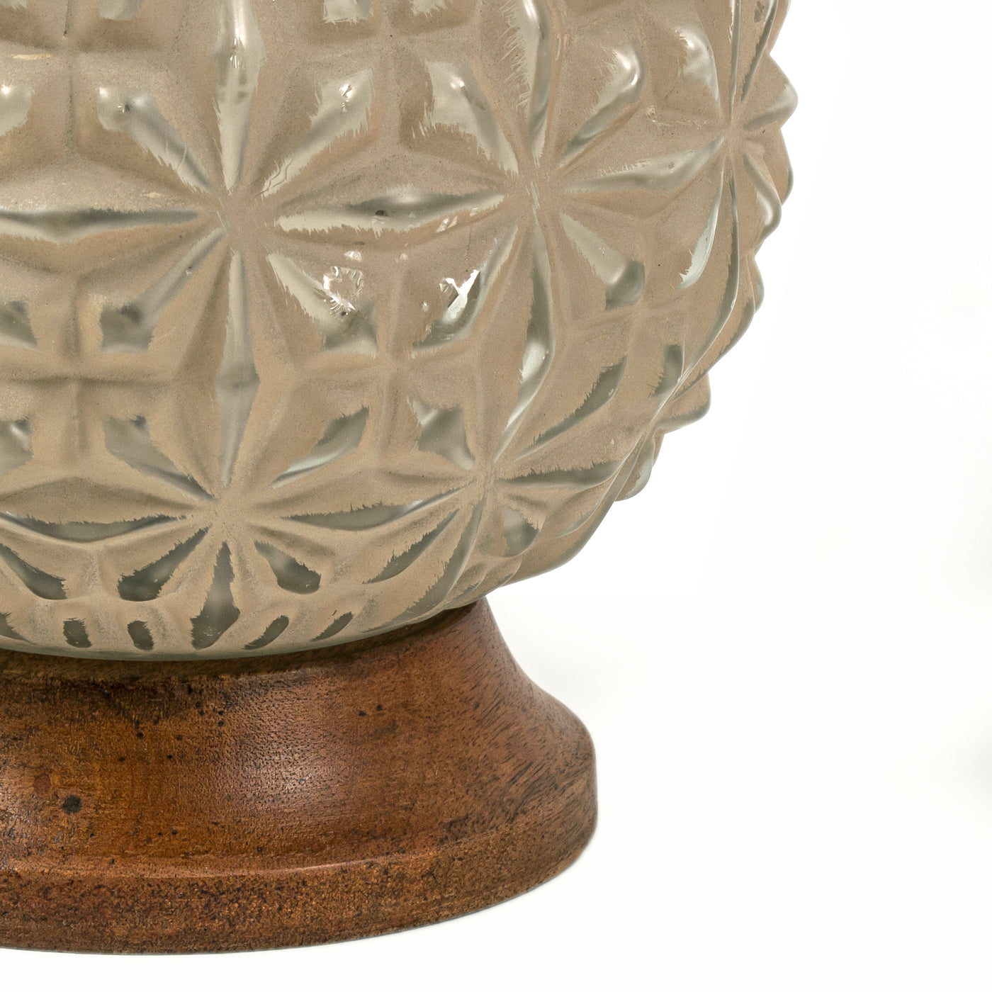 FirsTime & Co. Tan Oslo Globe Table Lamp, Farmhouse Style, Made of Wood