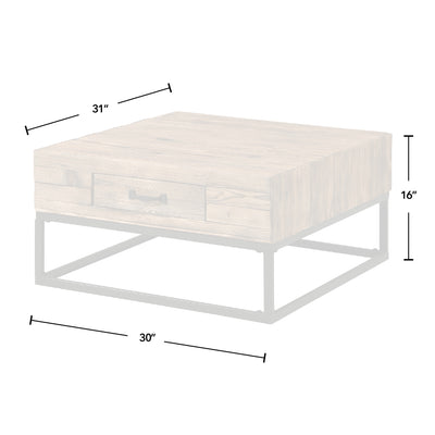 FirsTime & Co. Natural Orion Industrial Coffee Table, Industrial Style, Made of Wood
