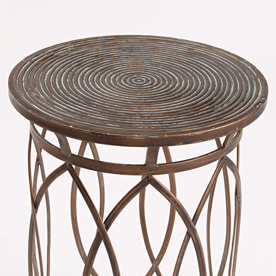 FirsTime & Co. Bronze Marquise End Table