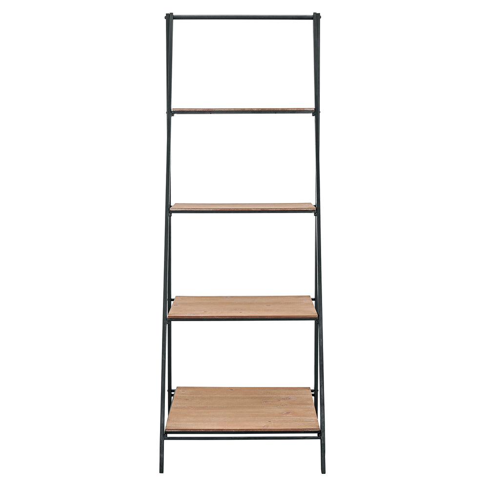 FirsTime & Co. Natural Lottie Ladder Floor Shelf, Industrial Style, Made of Wood