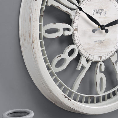 FirsTime & Co. Off-White Whitney Wall Clock