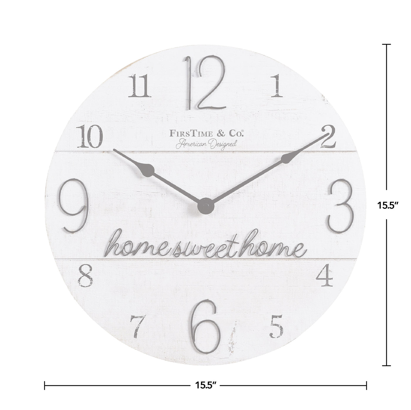 FirsTime & Co. White Home Sweet Home Wall, Farmhouse Style, Made of Wood