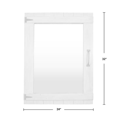 FirsTime & Co. White Cottage Door Wall Mirror